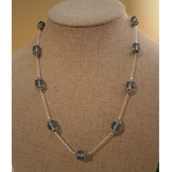 BLUE VELVET Retired Premier Designs Necklace - 2006 Catalog - Picture 1 of 2